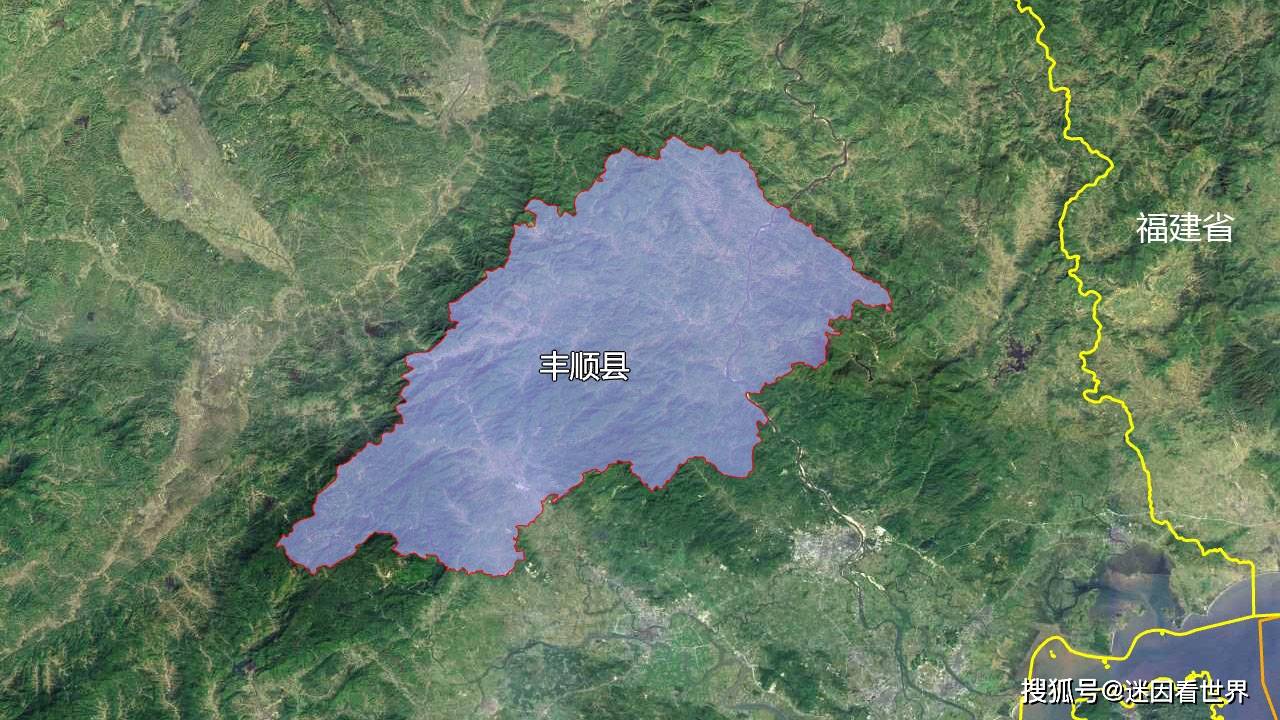 10张地形图,快速了解广东省梅州市的8个市辖区县市