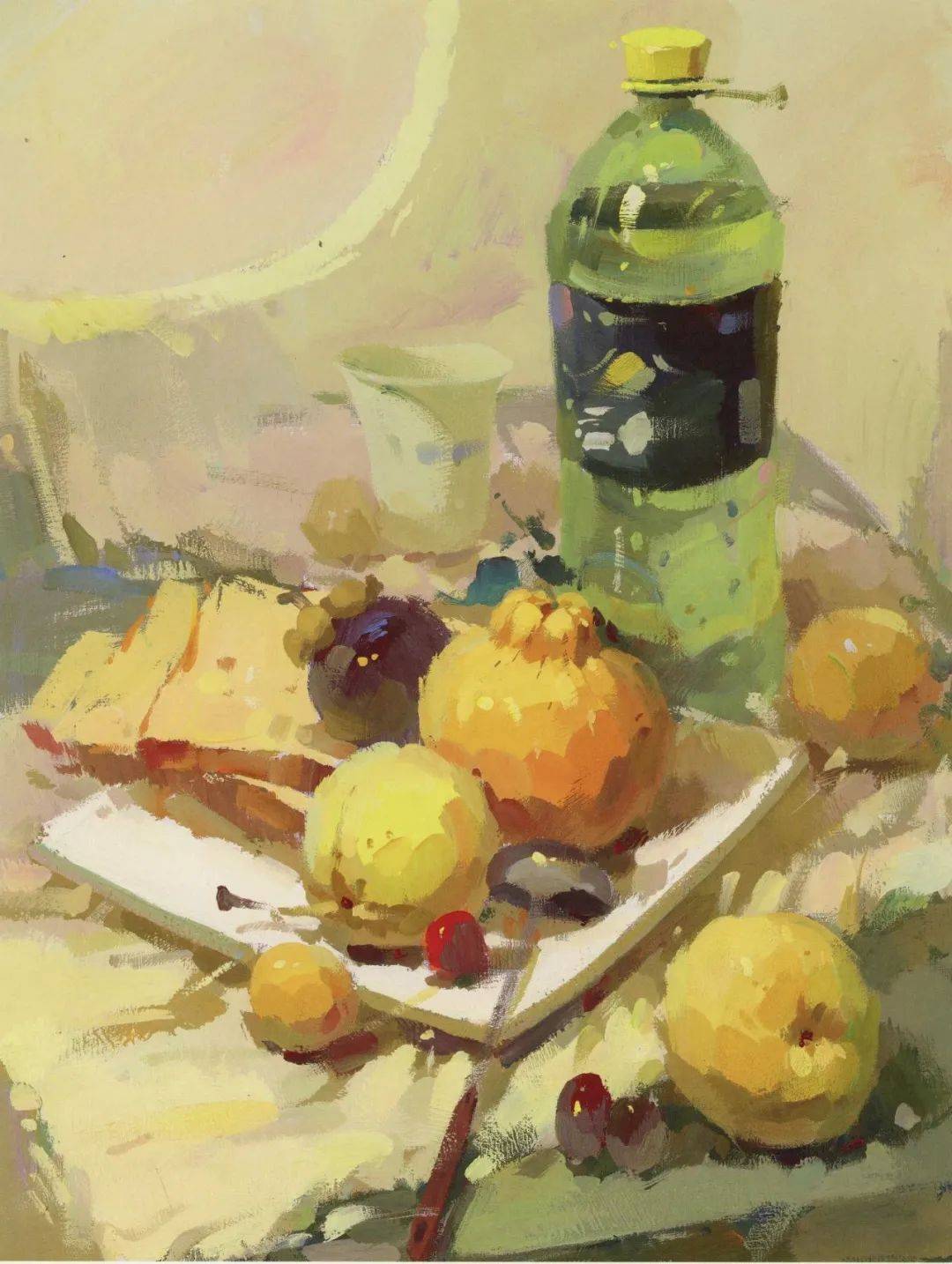 你知道色彩静物的画面空间感如何表现吗?快来看!_物体