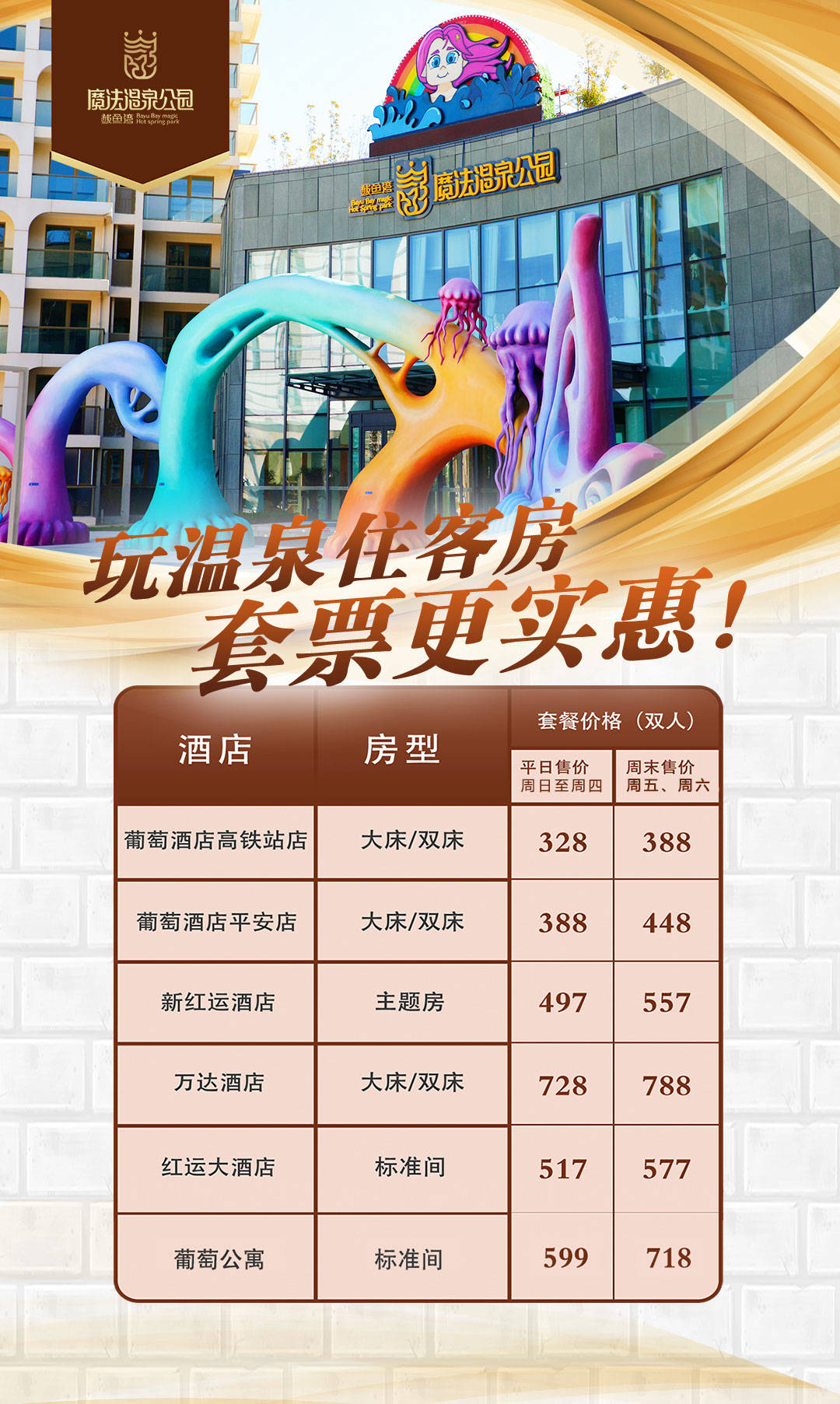 血拼双11鲅鱼湾魔法温泉公园福利大放送