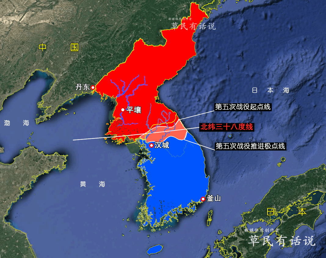 韩国汉江地图图片