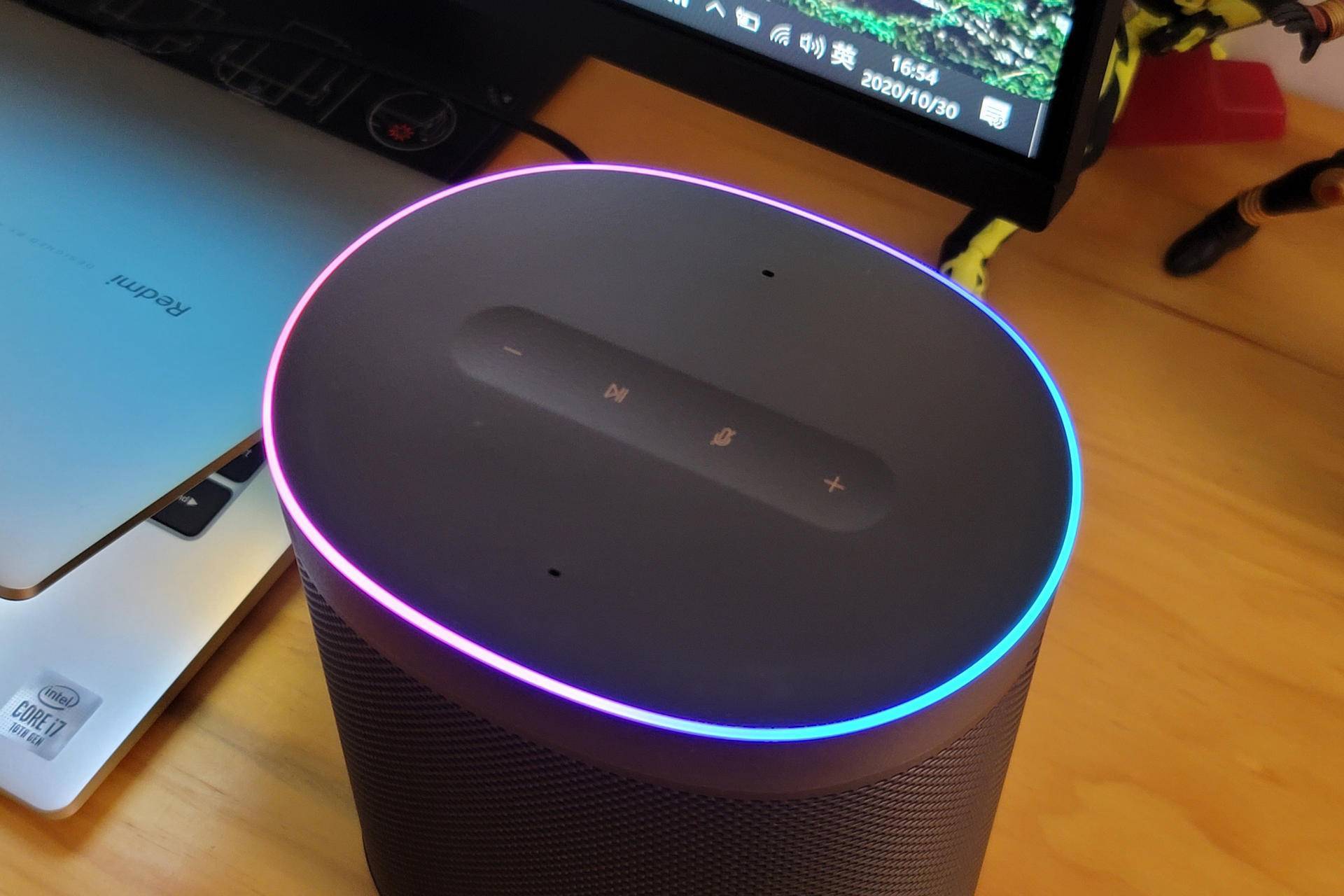 小米小爱音箱art开箱评测升级大电池可以带出去嗨