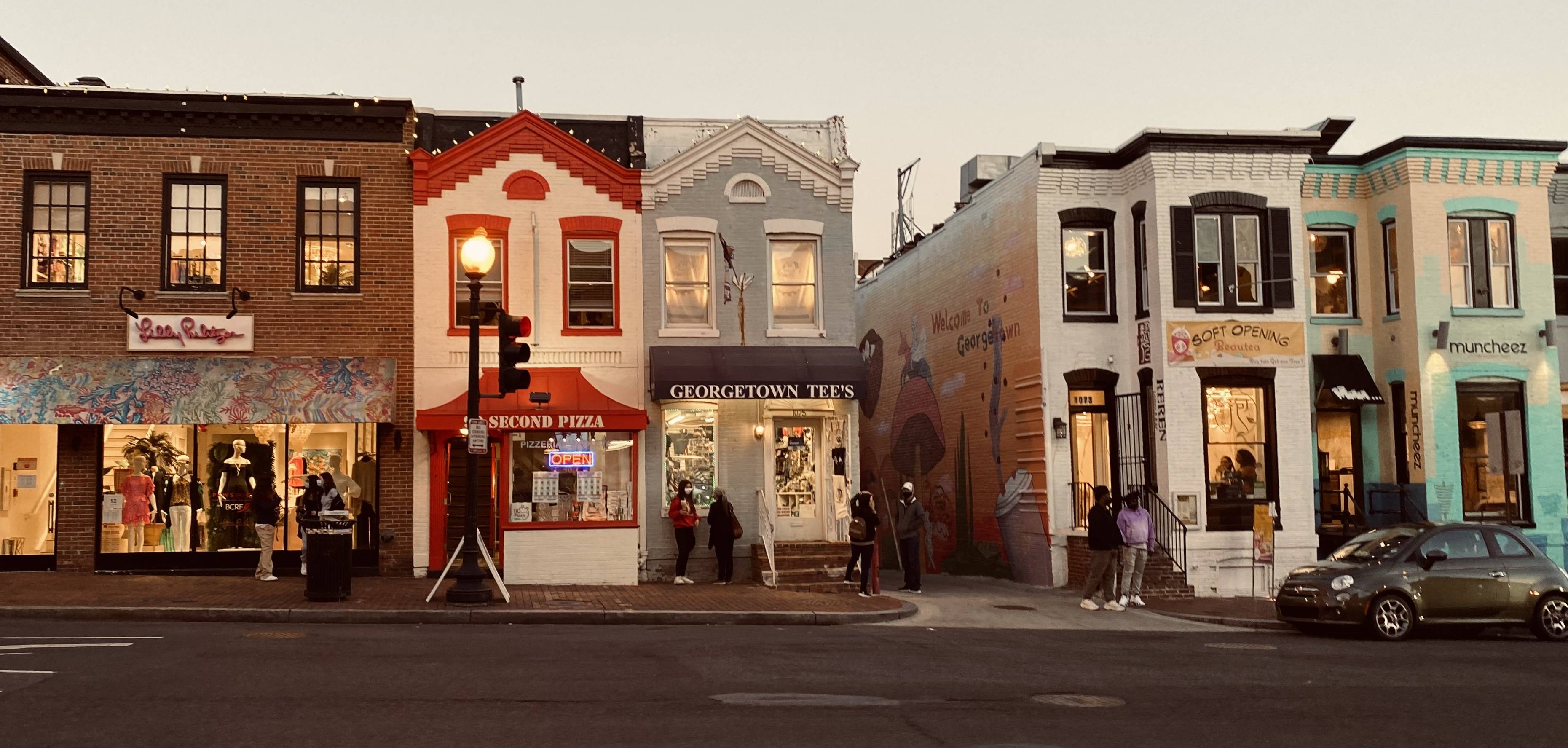 "口罩美国"手机街拍 - 傍晚的乔治城街头_手机搜狐网