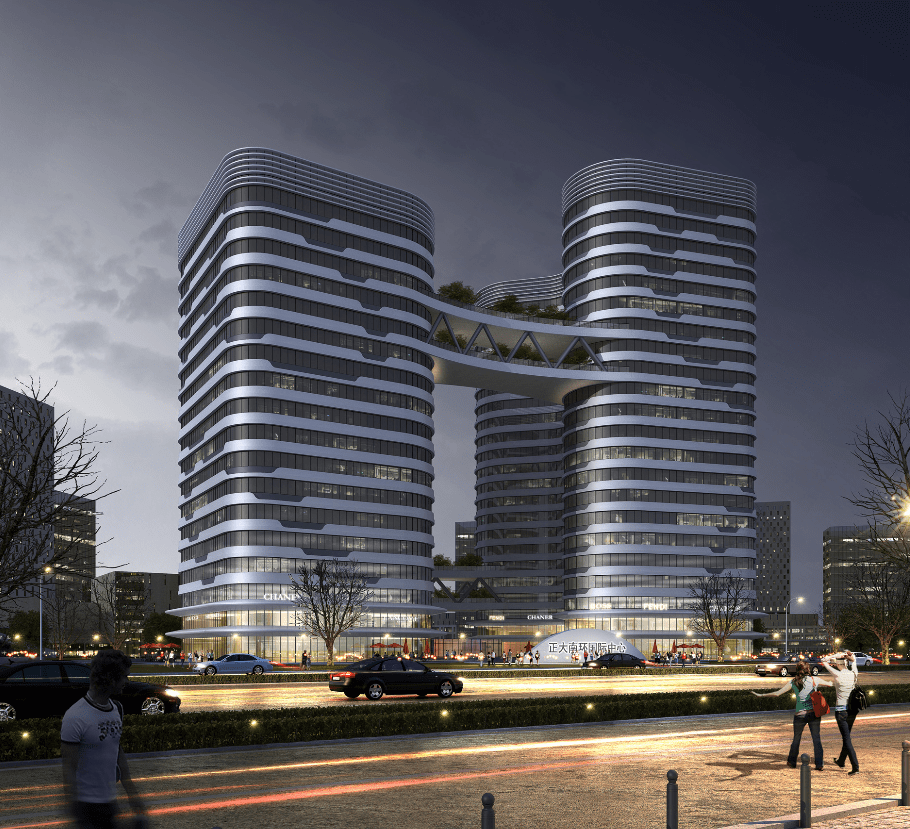 济南绿地新都会,正大南环开始幕墙施工_二环