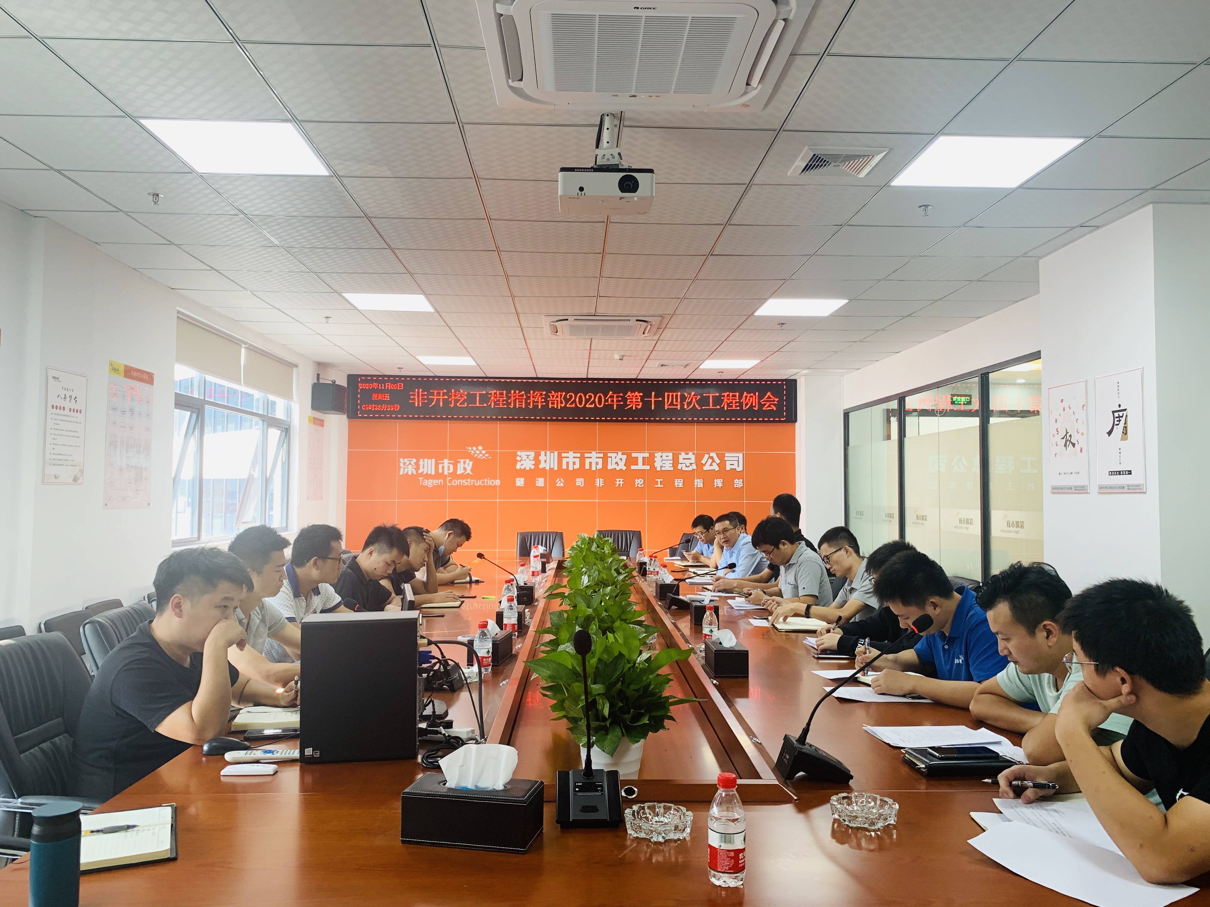 顶管新闻隧道公司非开挖工程指挥部召开2020年第十四次工程例会