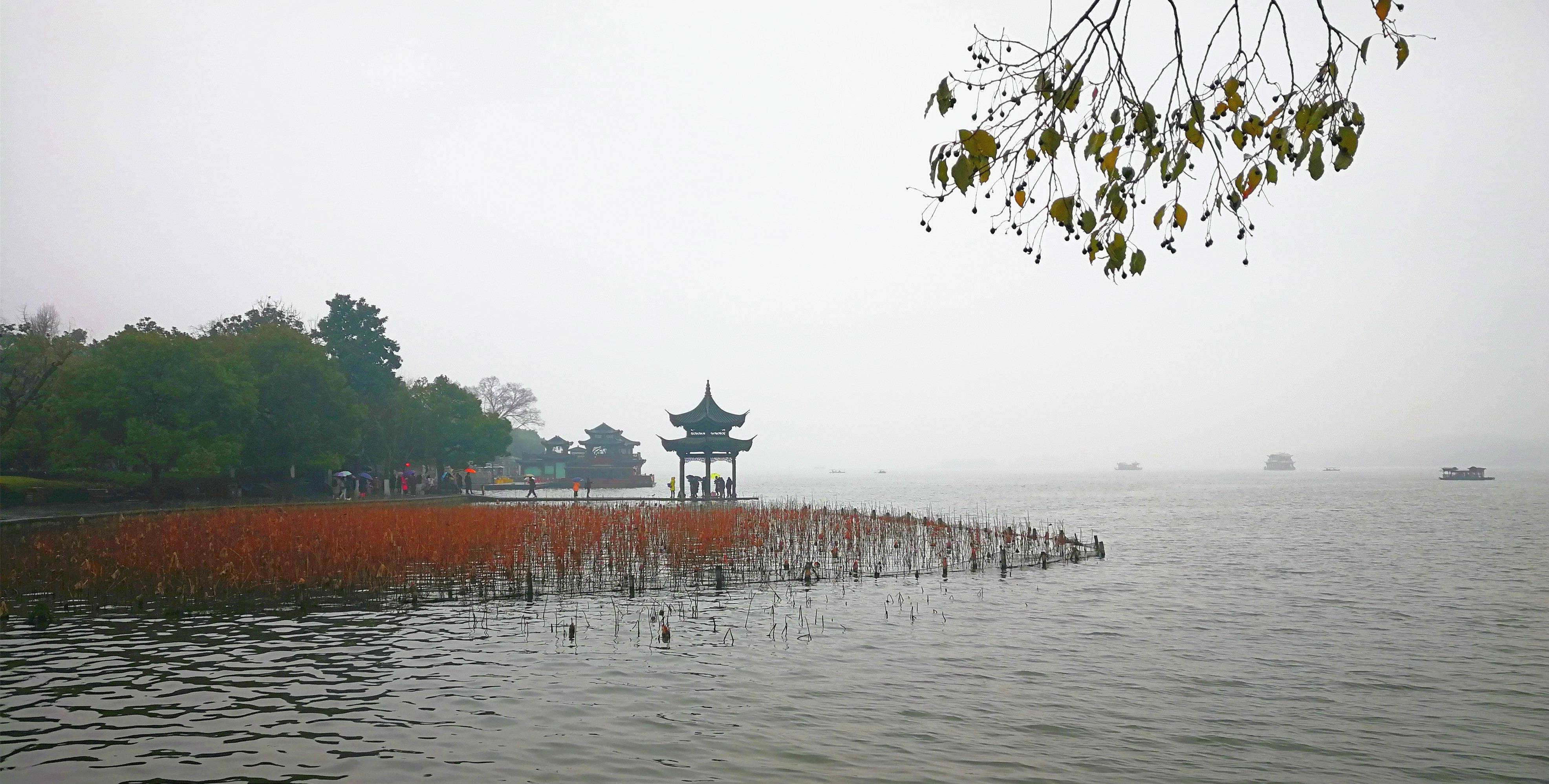 杭州集賢亭,西湖十八景之一,有西湖