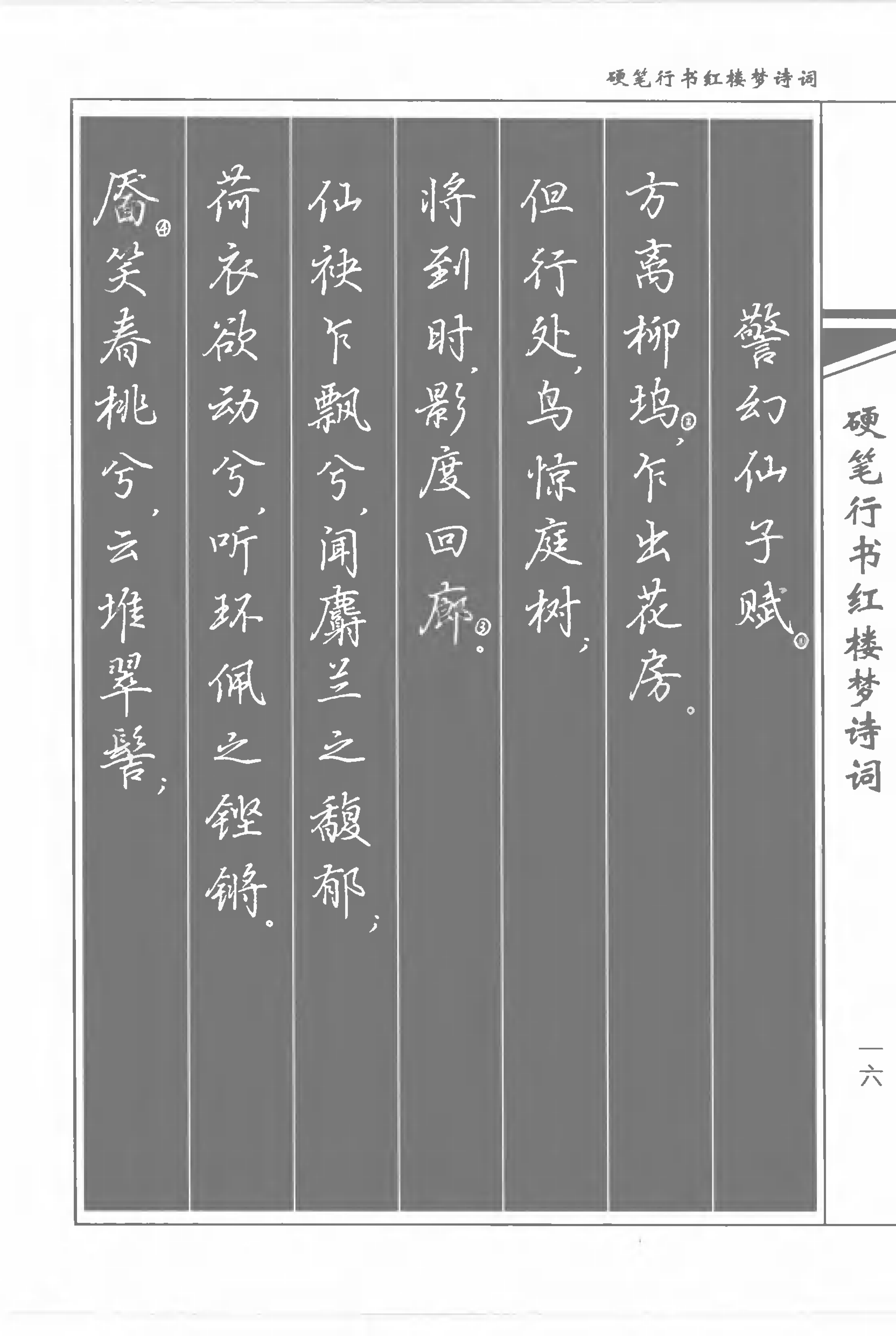 书法家吴玉生《硬笔行书红楼梦诗词》练字好字帖,轻松学书法