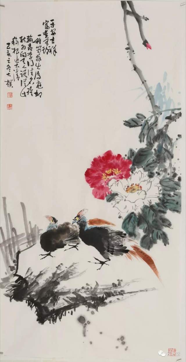 花与诗的交响周朴花鸟画观后