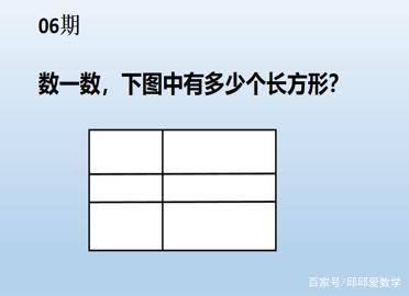 小学数学,数一数下图中有多少个长方形