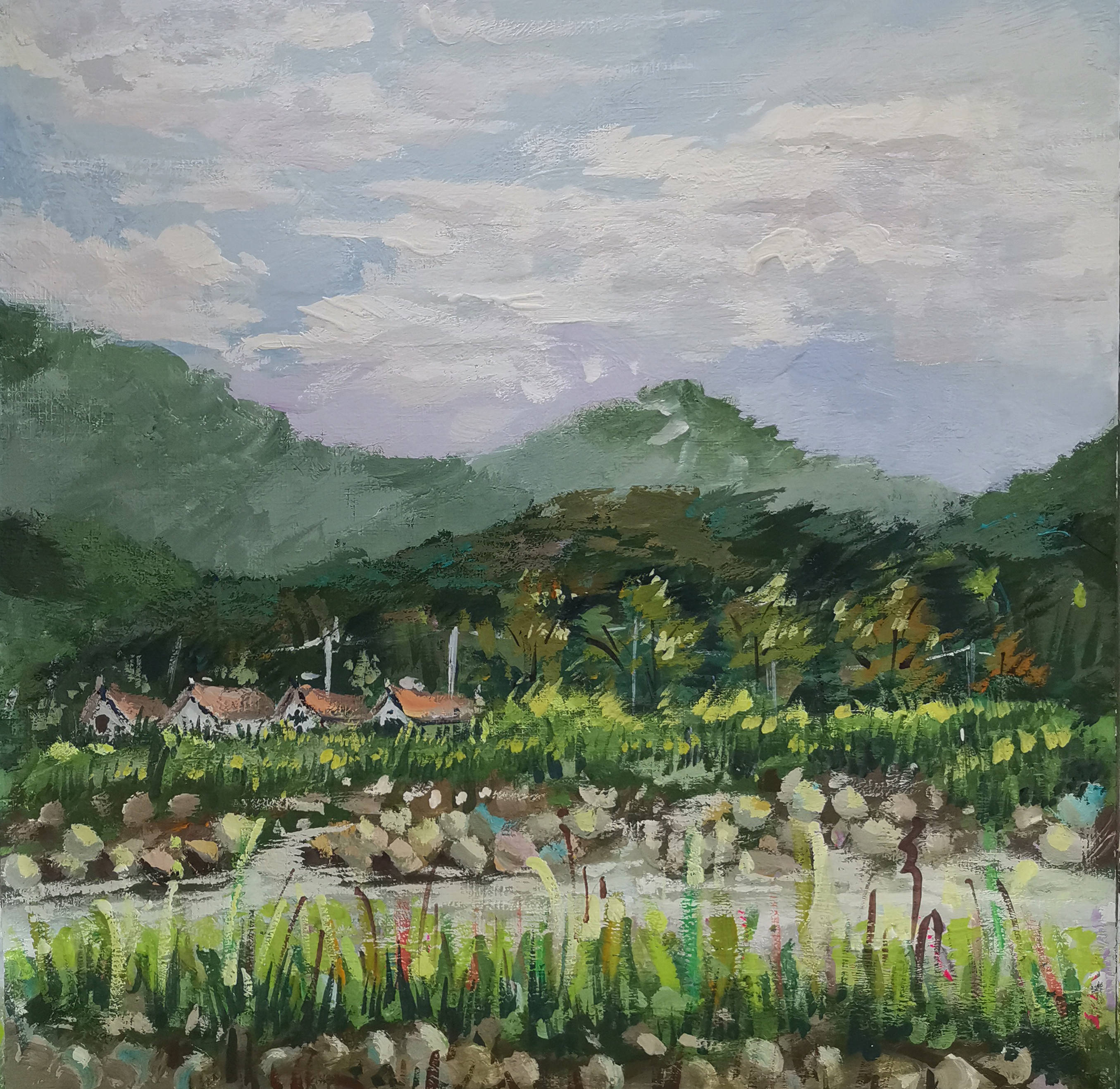 风景速写如何远近结合