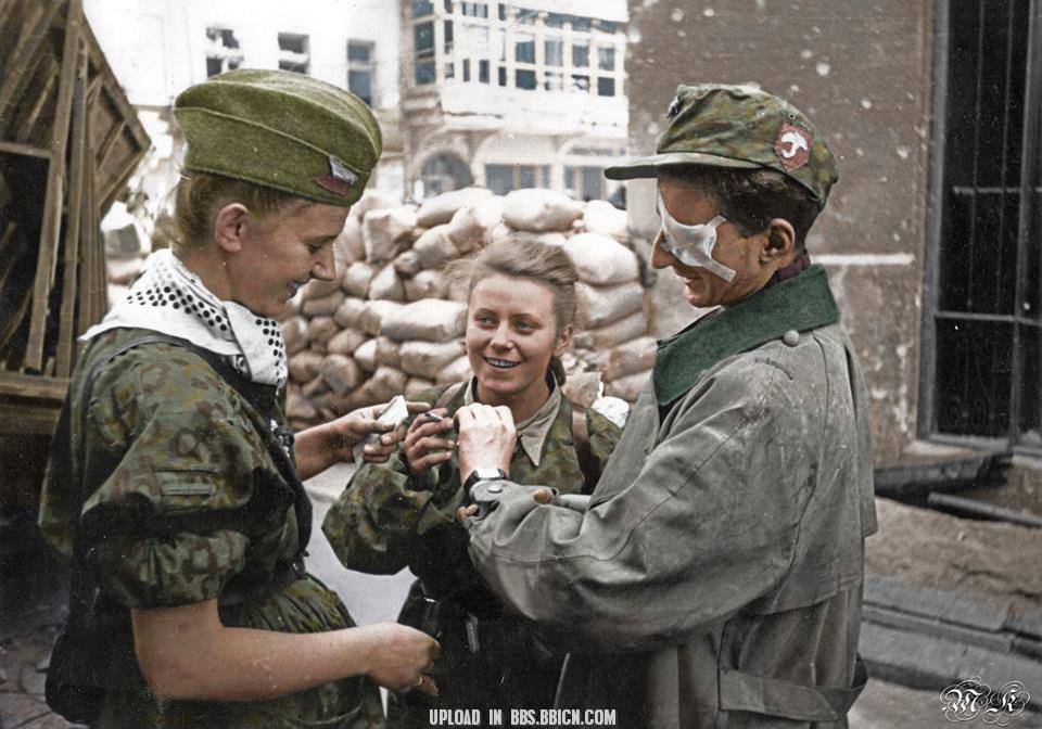 历史老照片1944年的华沙起义