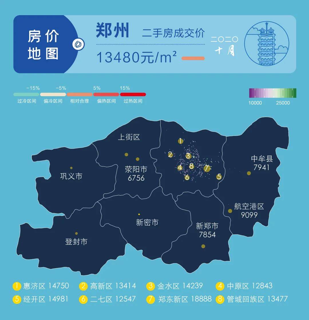 最新城市房价地图出炉!25个城市的真实交易价格都在这了