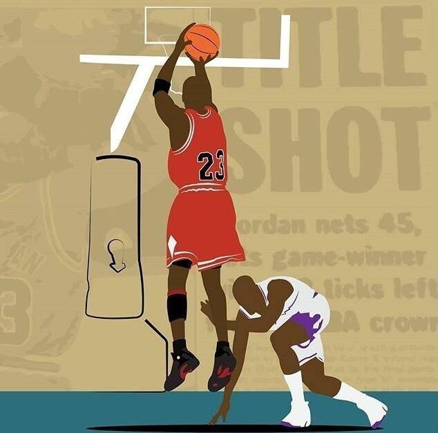 1998年的nba总决赛最后一投时爵士为什么不包夹乔丹