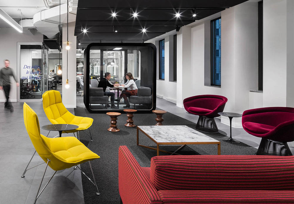 红与黑白的碰撞 ogilvy奥美广告办公扩建设计欣赏