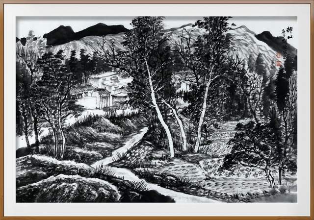 画作欣赏衡水学院刘栋教授秋季河北平山写生作品欣赏