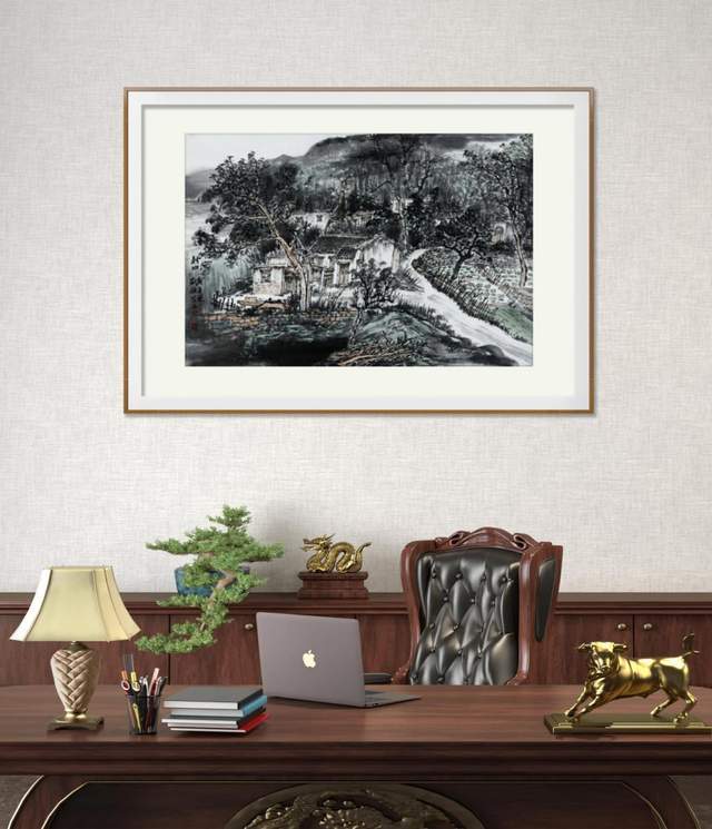 画作欣赏衡水学院刘栋教授秋季河北平山写生作品欣赏