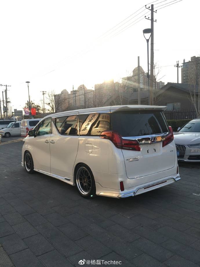 (完)丰田埃尔法改装老款改新款,wald包围,work轮毂,kw避震,endless