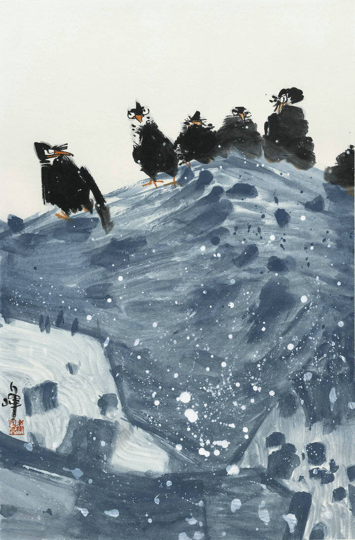 焦永峰花鸟作品