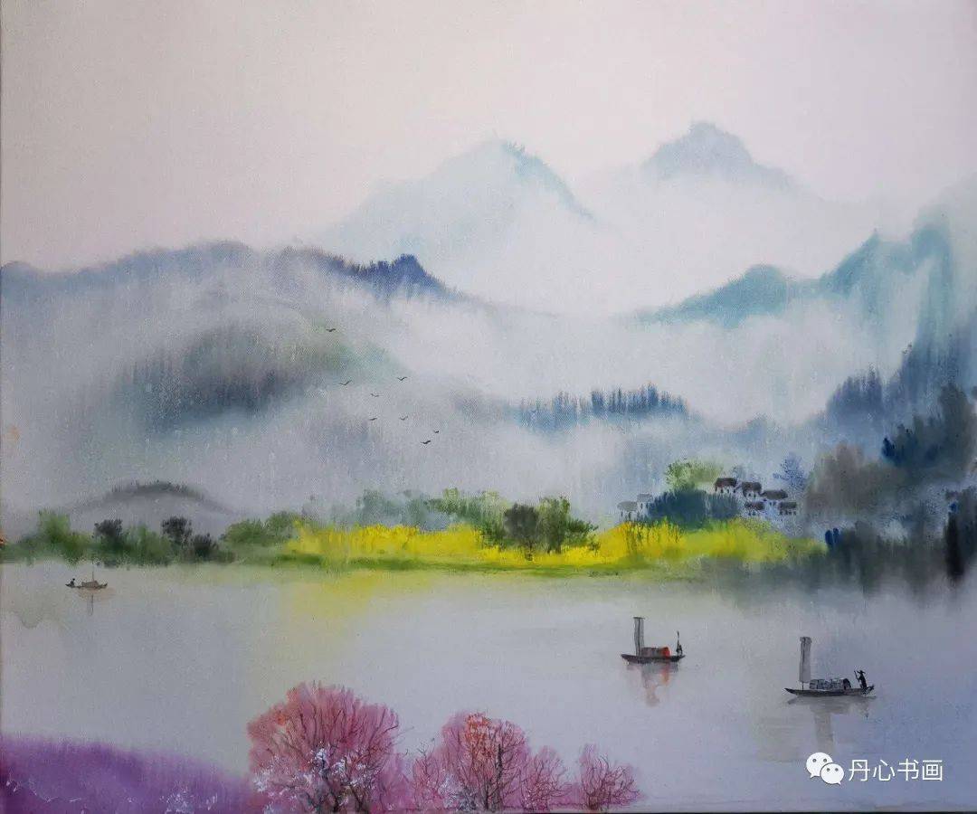 意境自在山水间画尽天下是江南禅意水墨画家冯少帅