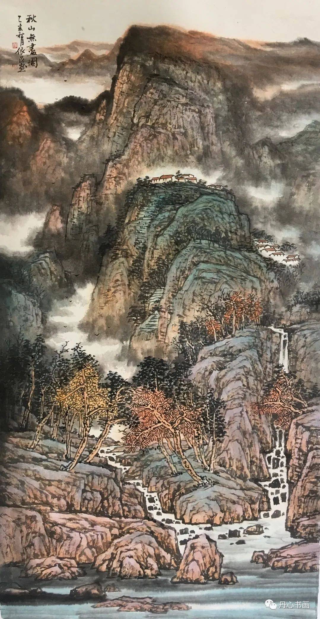 山清水秀气浑厚,红韵太行显巍峨|画家王依民