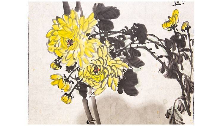 佰城鉴赏竹菊图