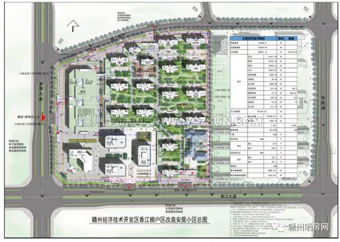 赣州经济技术开发区香江棚户区改造安居小区位于赣州经济技术开发香江