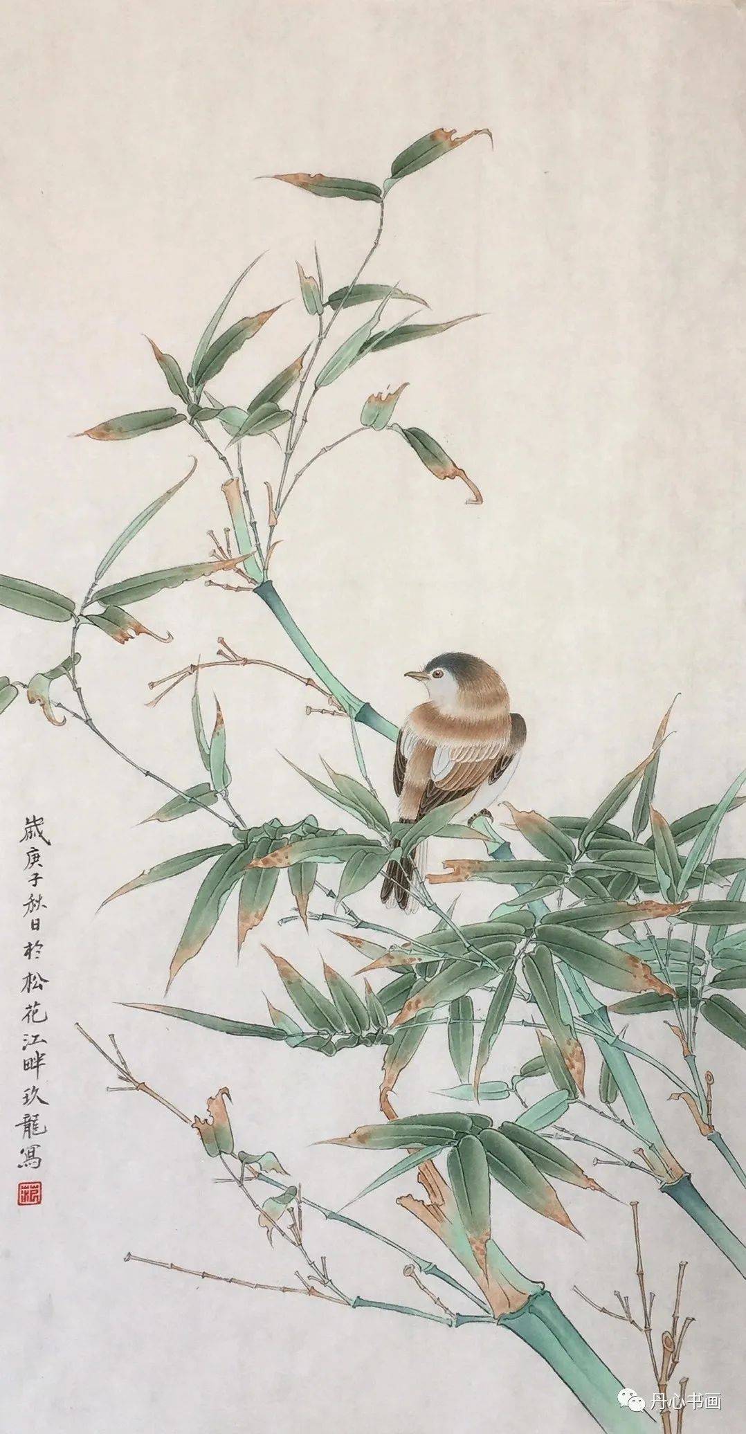 叶硬经霜绿,花肥映雪红|青年工笔画家范九龙