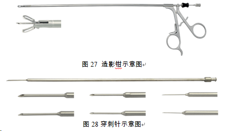 分离钳,剪刀,抓钳注:根据阻气阀的设计形式不同,穿刺器