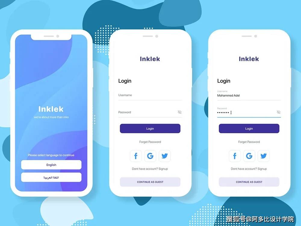 ui设计 | 分享一些国外app登录界面设计!_手机搜狐网