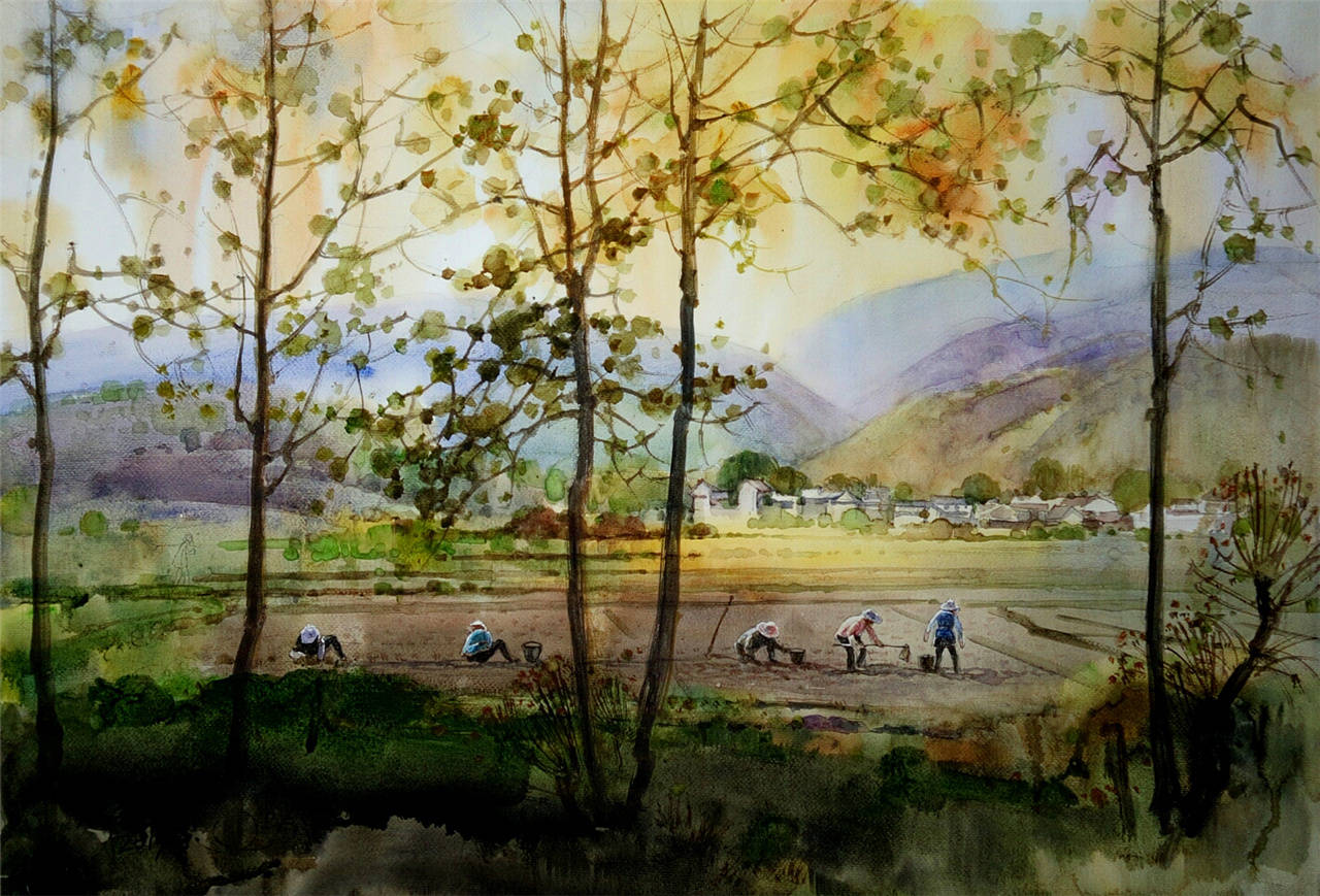 在这组水彩画里读懂大理