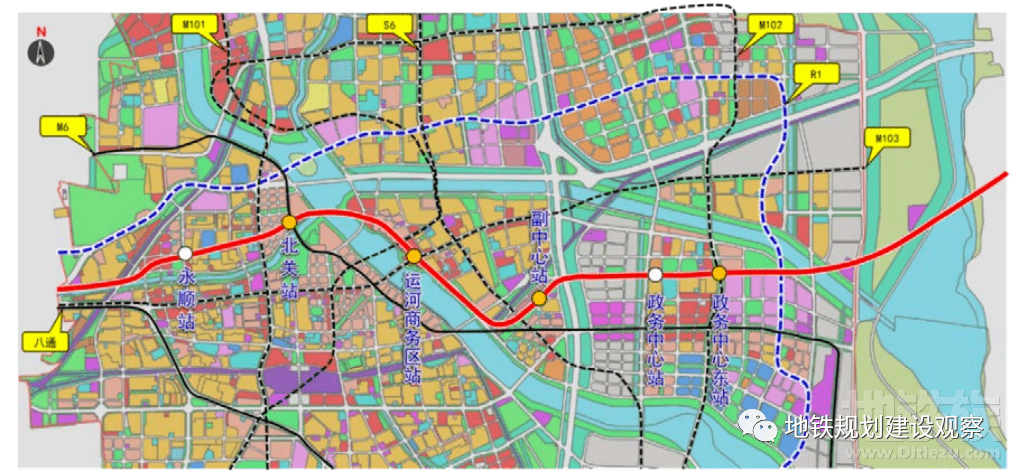 十四五期间城市副中心地铁建设项目公布,m102线确认分段实施