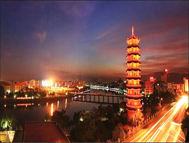 建东塔以收其势恩平熙春塔风水龙脉有乾坤