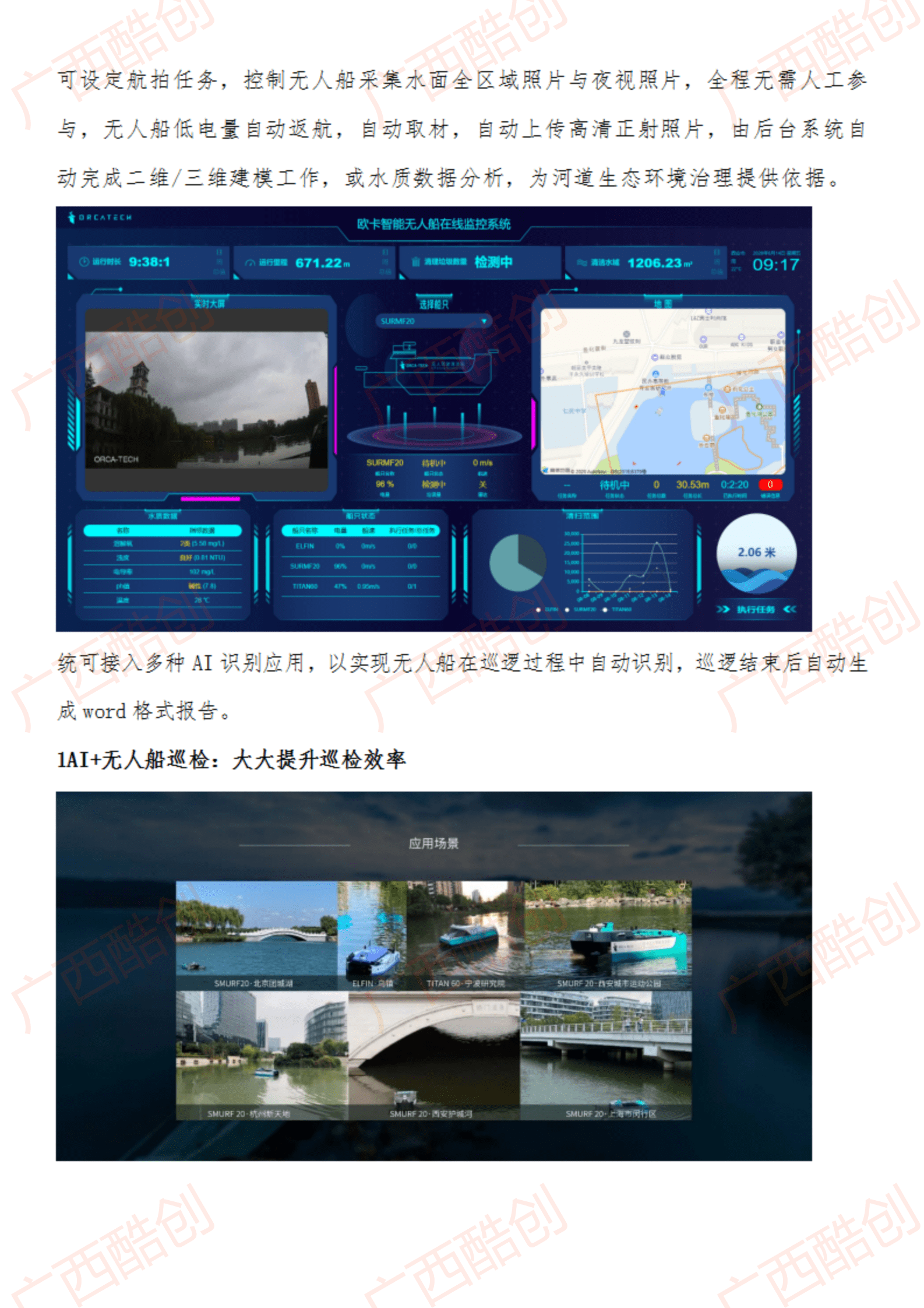 无人船水环境监测上的应用
