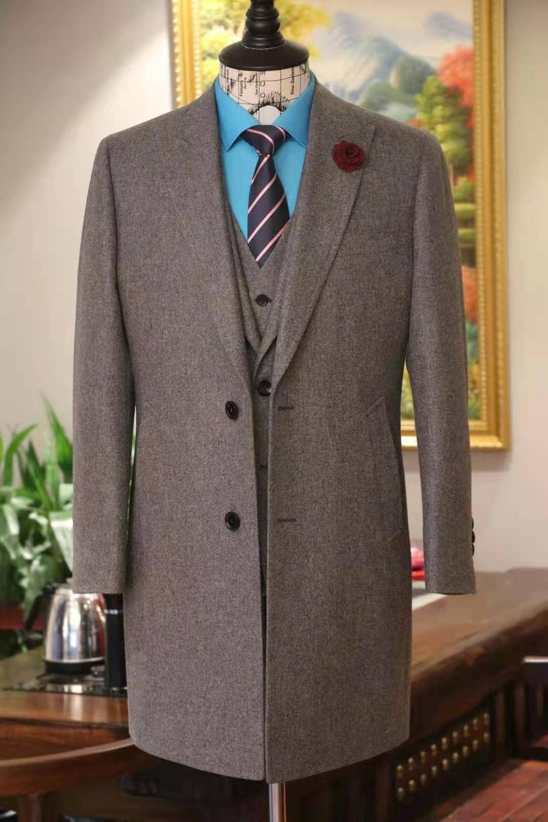 冬日氛围该有的模样秋冬灰色系西装大衣定制