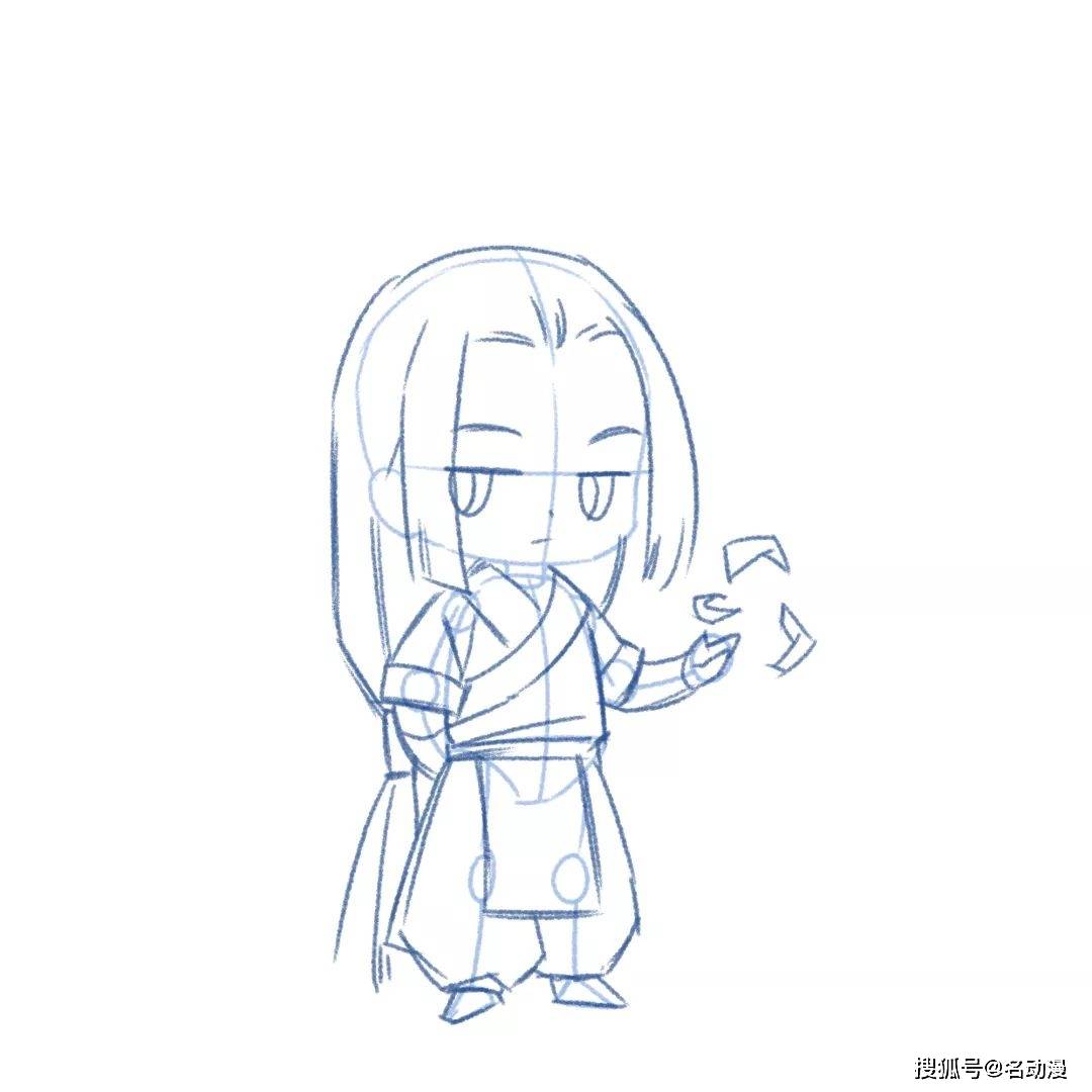 q版动漫人物的画法