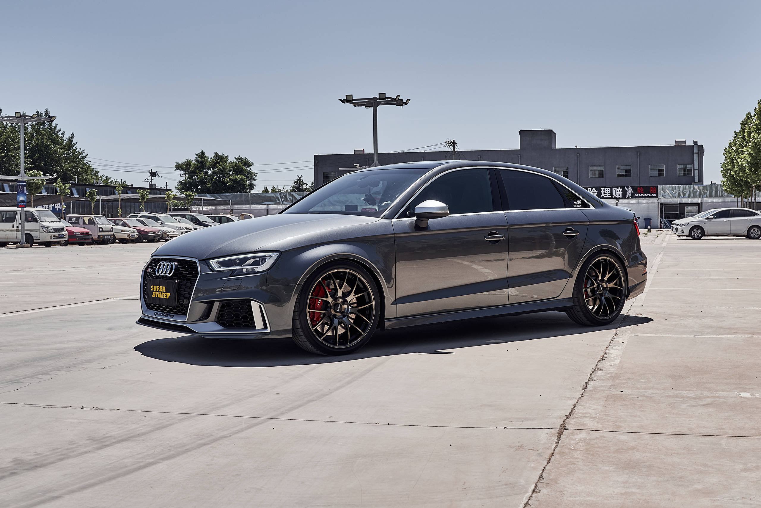 奥迪rs3更换brembo hp2000高性能刹车片