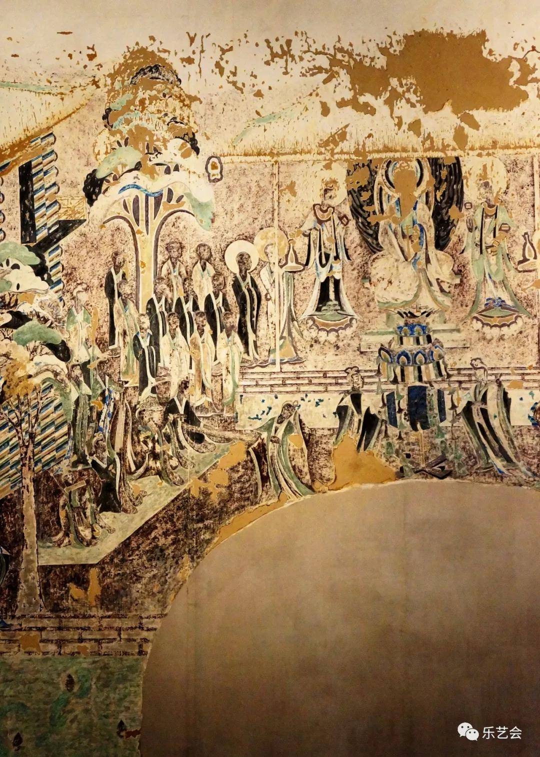 法华经变图 立佛像 西方净土变临摹：施隆多夫分享敦煌丝路展-搜狐大视野-搜狐新闻