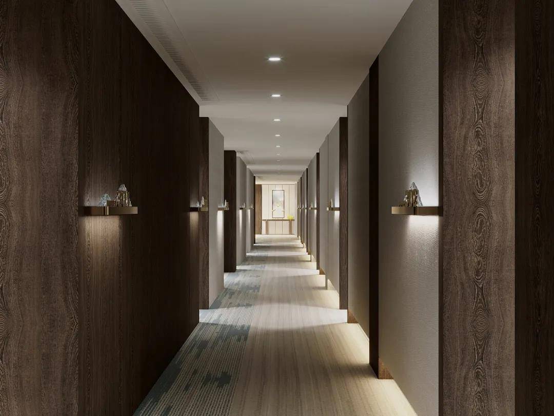 设计da作装配式内装设计的酒店走廊营造随手出大片的打卡圣地