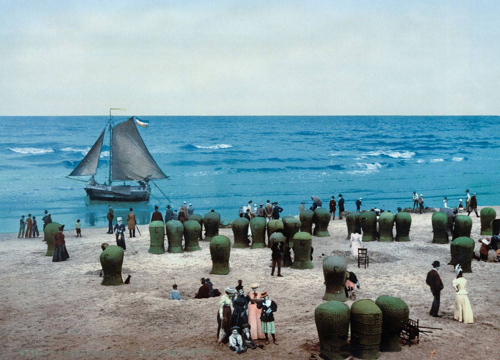 历史老照片:十九世纪九十年代的荷兰,村庄,风车-搜狐大视野-搜狐新闻