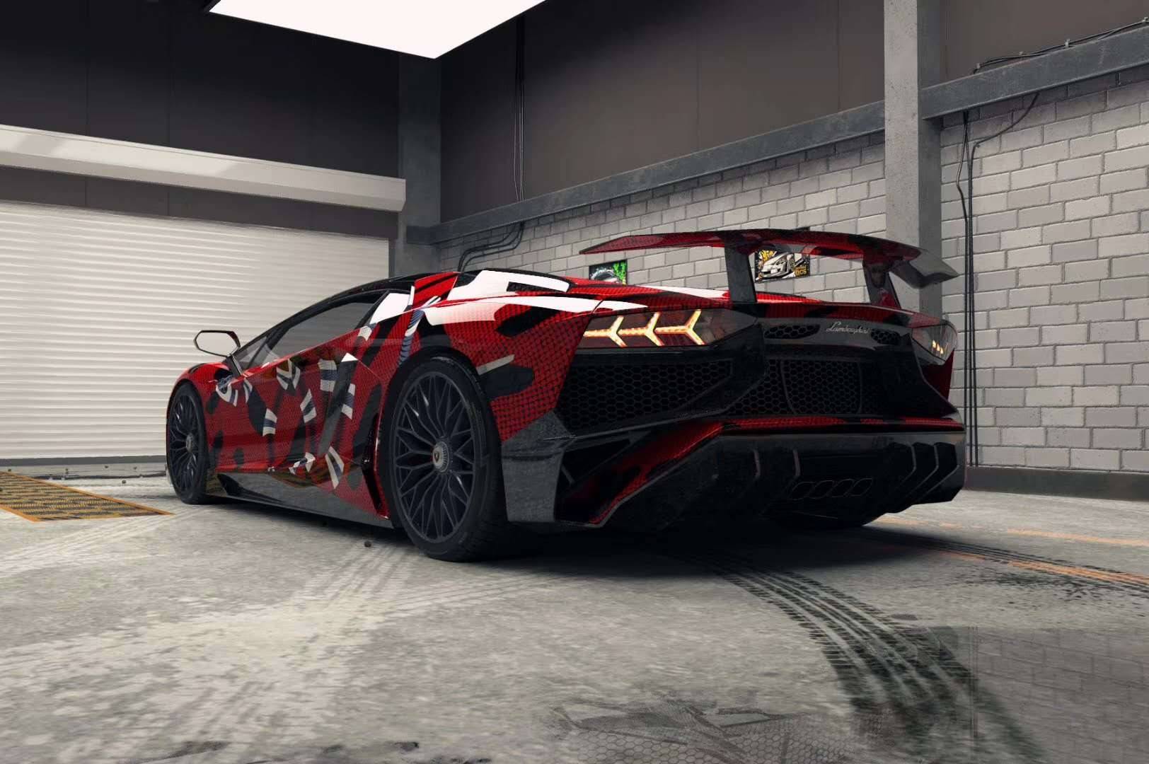 兰博基尼汽车改色私人定制小蜜蜂彩绘系列