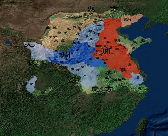 周文王时期地图图片