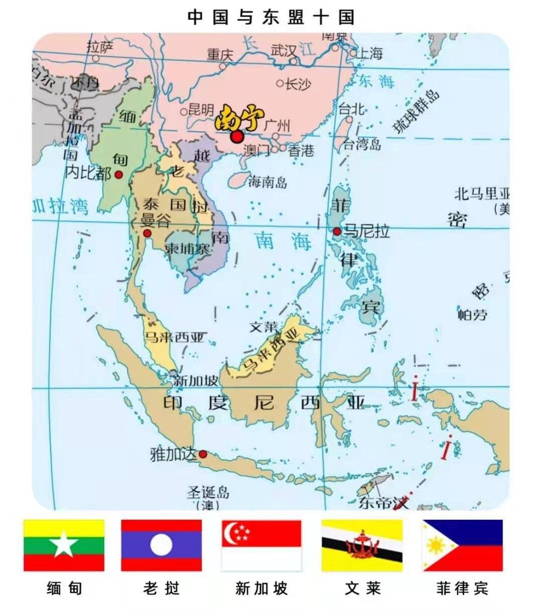 中国和菲律宾地图位置图片