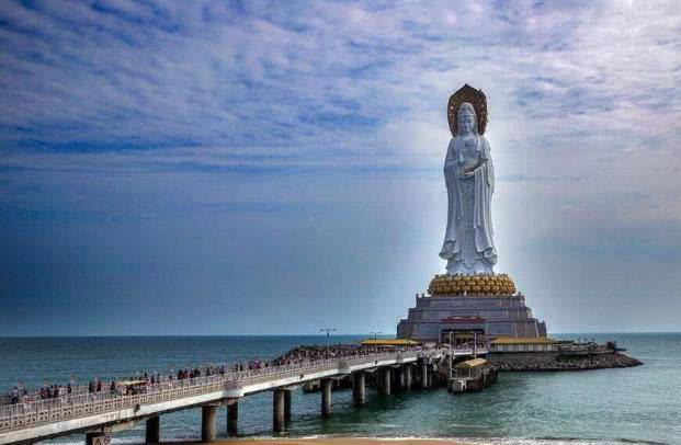 中国“最大”的海上观音，耗资1.9亿人民币建成，高度108米
