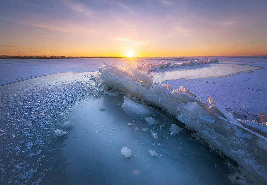 伏尔加河冬季图片图片