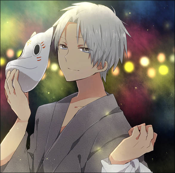 动漫插画图片分享:和服少女看多了,换男生来看看不一样的!