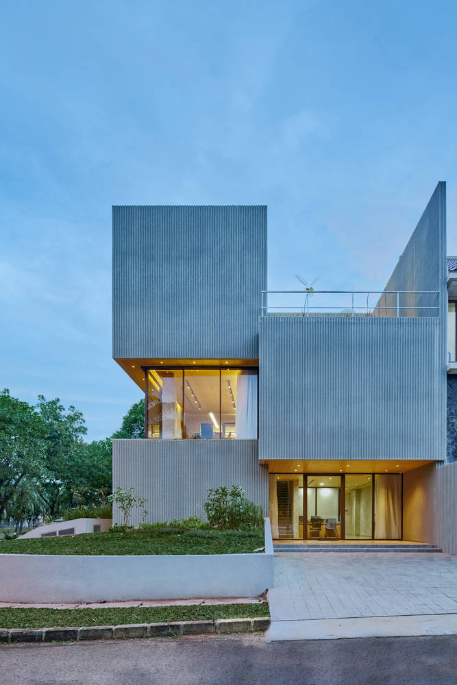 条纹清水混凝土的装饰真是与众不同