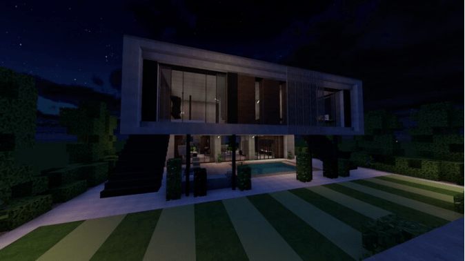 这才是大神的 我的世界 生存模式造别墅也就比我的火柴盒强60倍 Ackers