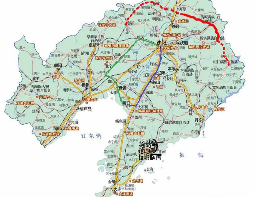辽宁省铁路规划示意图图片