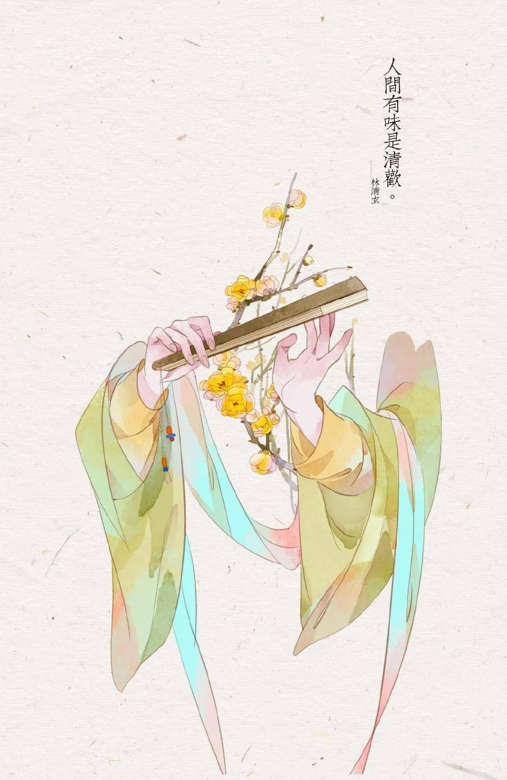 当诗句遇上古风插画,太有意境了