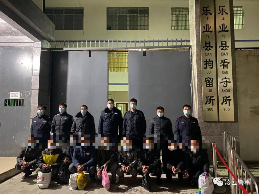 凌云警方打掉1个犯罪团伙，抓获犯罪嫌疑人20人