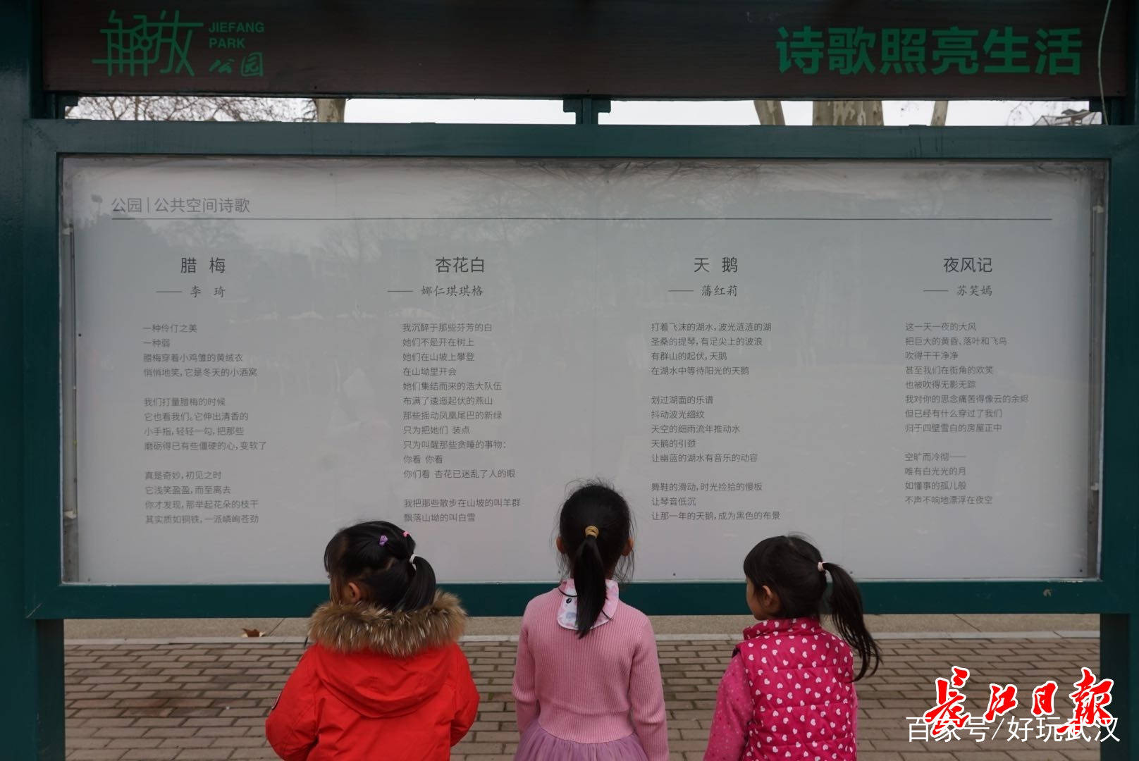 武汉解放公园版“朗读者”来了